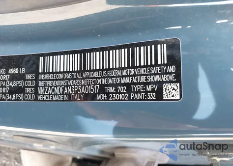 2023 Dodge Hornet Gt Awd from USA, damaged, VIN ZACNDFAN3P3A01517